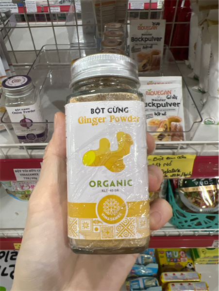 Bột gừng hữu cơ Vinasamex 40g