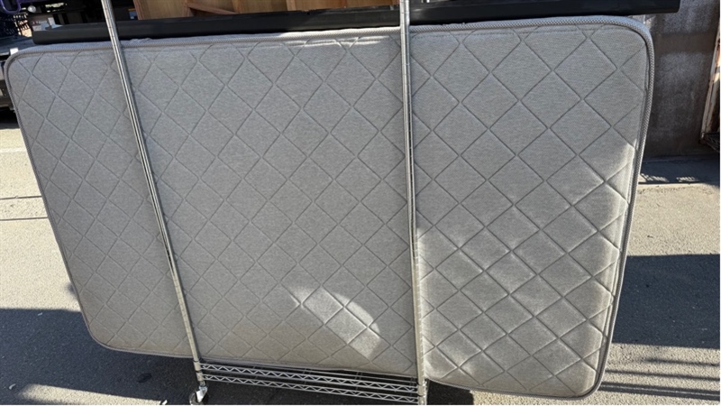 Đệm đôi m2 2 lớp cao cấp kẻ xám nitori