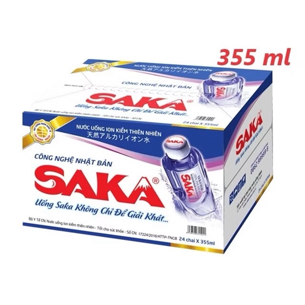 Nước uống Saka 矿泉水24 chai ×355ml