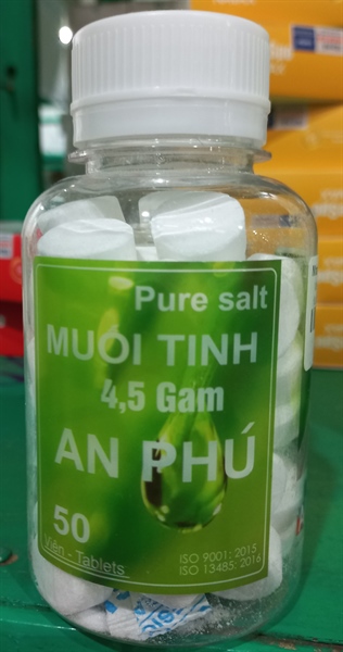 Viên muối tinh NaCl 4,5g (Lọ*50viên) - An Phú