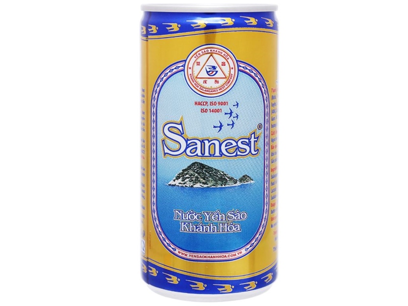 Nước yến sào Khánh Hòa Sanest khay 30 lon 190ml