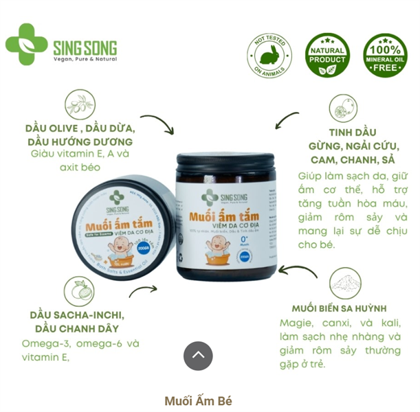 Muối ấm tắm bé Singsong