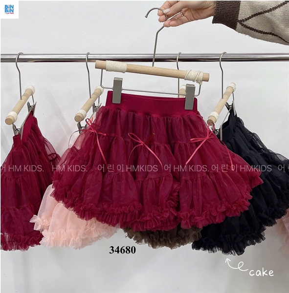 34680- CV tutu Đỏ đính nơ