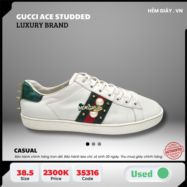 Gucci Ace Studded 431887-A38G0-9064