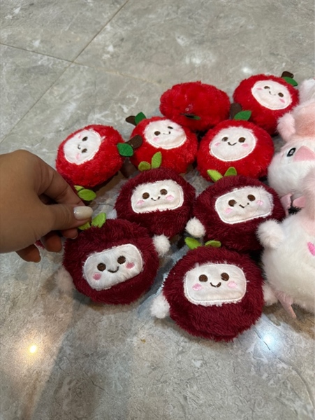 Móc khóa bông trái vải/dương mai