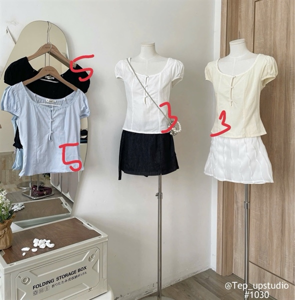 Áo kiểu phối ren 1030