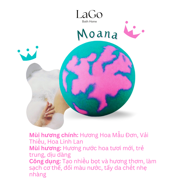 Viên tạo bọt bồn tắm - Princess Collection
