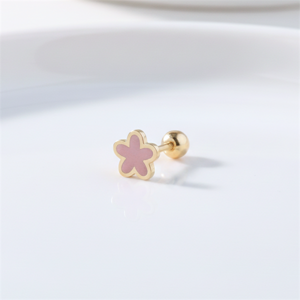14k (58.5%) Solid Gold Earth Piercing
