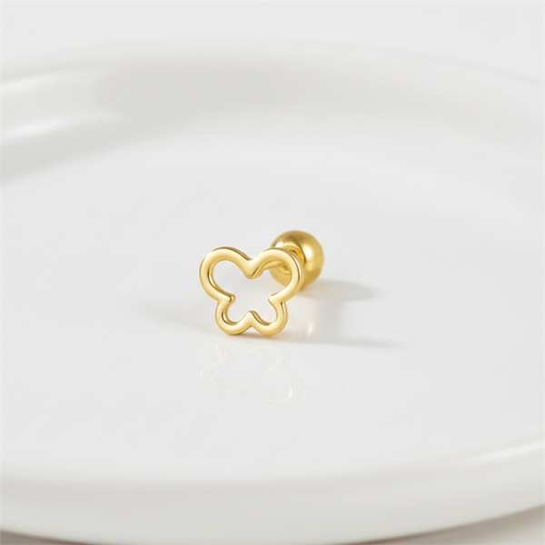 14k (58.5%) Solid Gold Flutterlet Piercing