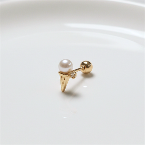 14k (58.5%) Solid Gold Icream Piercing