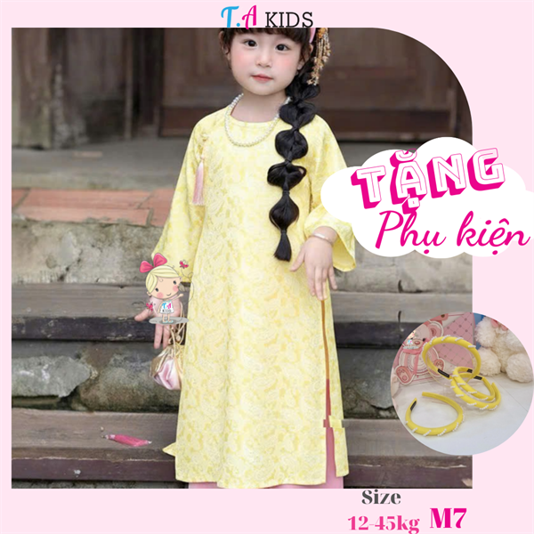 M7 (12-45kg) Áo dài mợ ba vàng