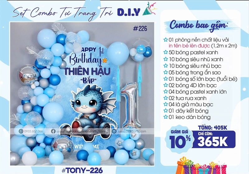 Set Sinh Nhật Cho Bé TN-226