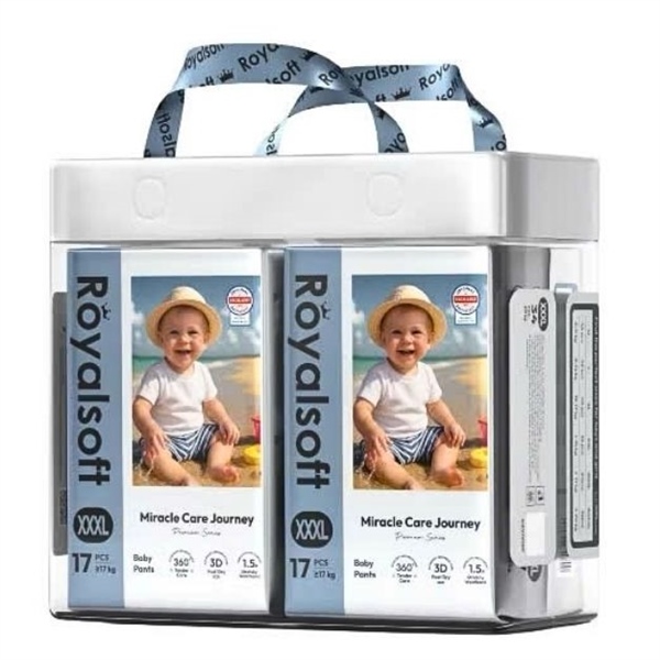 Bỉm quần RoyalSoft size 3XL (Bịch 2 gói x 17 cái)