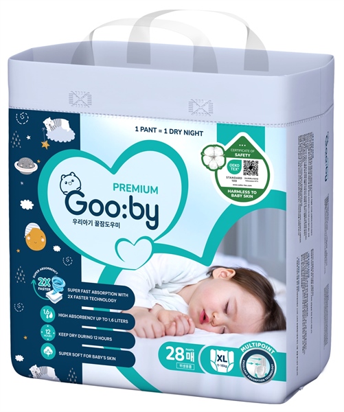 Bỉm quần Goo:by Premium size XL (Bịch 28 cái)