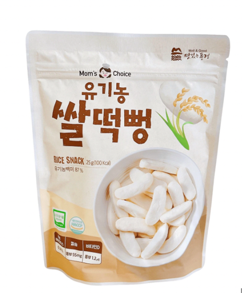 Bánh gạo ăn dặm thanh dẹt Moms Choice vị nguyên bản (Gói 25g)