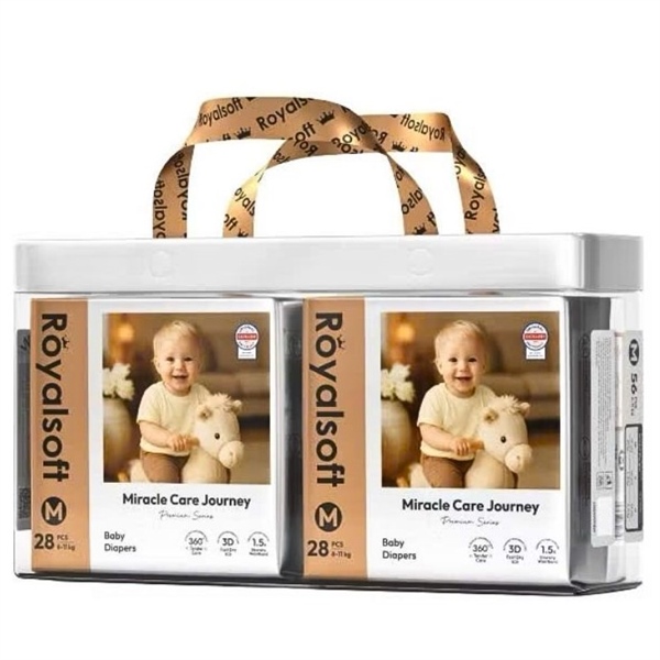 Tã dán RoyalSoft size M (Bịch 2 gói x 28 cái)