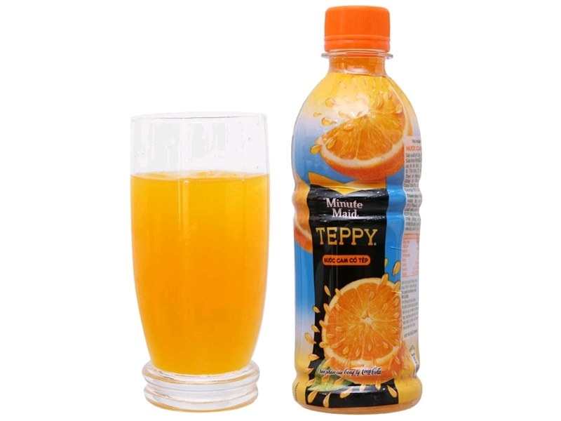 Nước cam có tép Teppy 327ml
