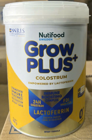 Sữa Nutifood Grow Plus Colostrum Lactoferrin 0+ 400G (0M+)