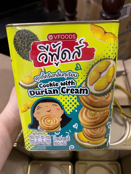 VFOODS BÁNH SẦU RIÊNG HỘP 400G