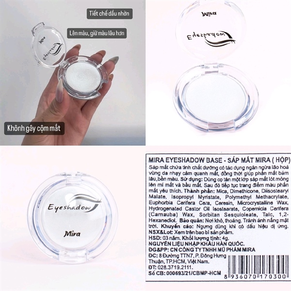 Sáp mắt MIRA Eyeshadow Base