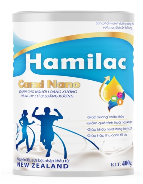 Sữa Hamilac Canxi Nano - Dành cho người loãng xương và nguy cơ bị loãng xương