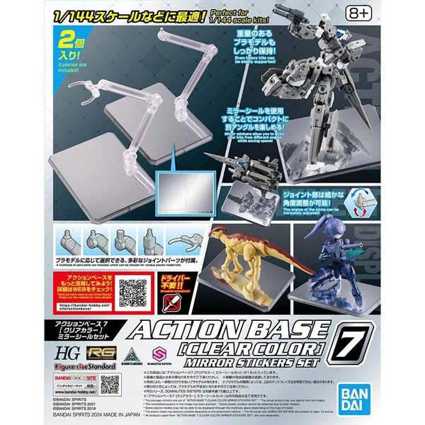 [SGTVN] BANDAI NAMCO ACTION BASE 7 [CLEAR COLOR] MIRROR STICKERS SET