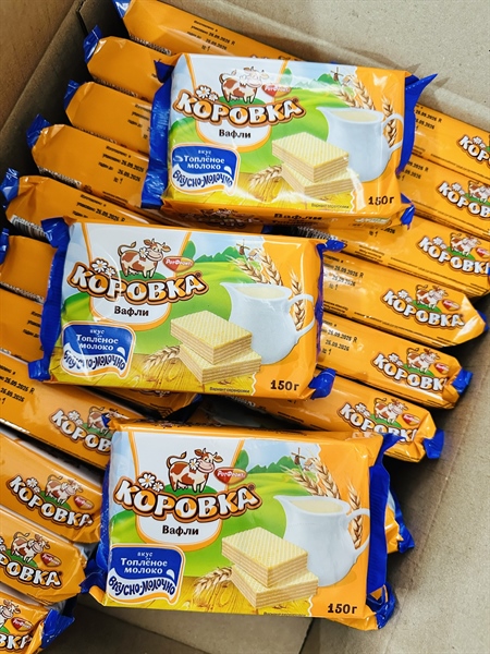 KN.Bánh xốp KOPOBKA vị sữa 150g*22 gói/thùng