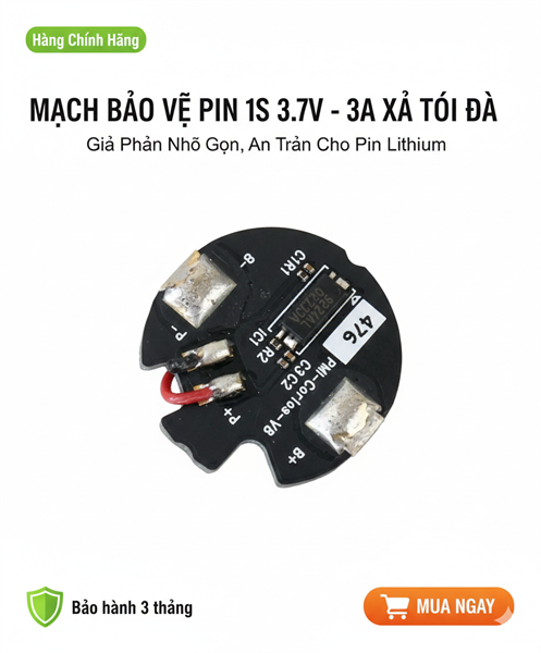 10 Mạch Tròn 1S 5A 3.7V 18650 – Hàng Tháo Pin Samsung & LG Xịn