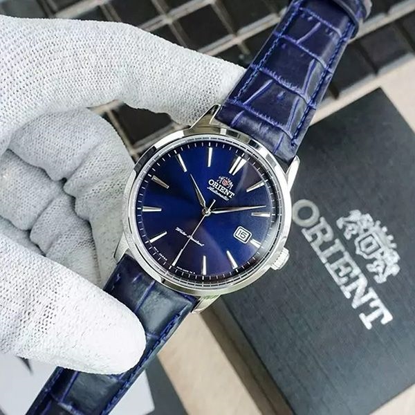 Orient Symphony 3 - Vỏ Trắng - Mặt Xanh Dương Dây Da - RA-AC0F06L10B