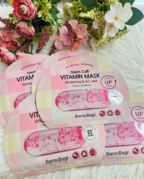 Mặt Nạ Banobagi Stem Cell Vitamin Mask Whitening & AC Care