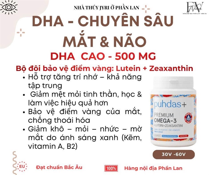 DHA omega-3 pudas+premium