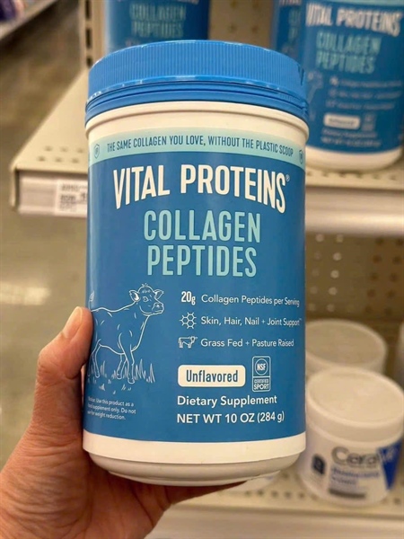 Bột Vital Proteins Collagen Peptides, Powder 284g date 7/20230 ( hộp nhựa)