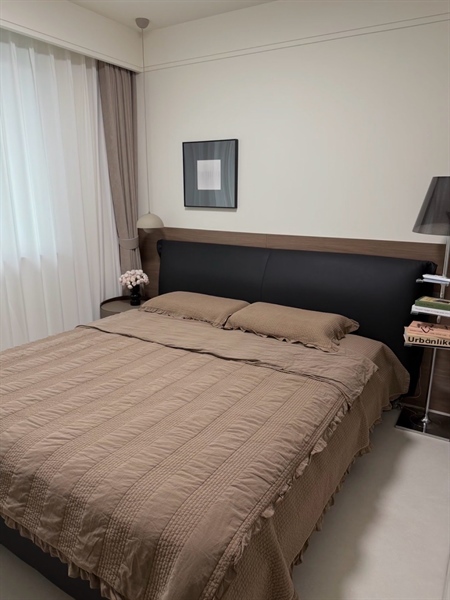 Bộ ga chần "Vân Yên" | 100% Cotton enzyme, mài cát - Vỏ chăn 200x230 cm - Chần sọc nhỏ viền bèo - JF12.NAU