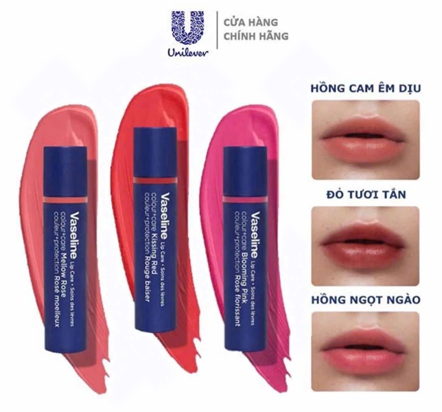 Vaseline Lip Care Colour + Care Mellow Rose (Son dưỡng môi màu hồng tự nhiên 3g) - Thái Lan/Châu Gia Khương 2