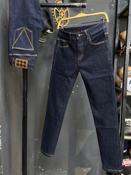 Jean Dài -QCSC- 2510 Xanh Đen chỉ nổi túi V