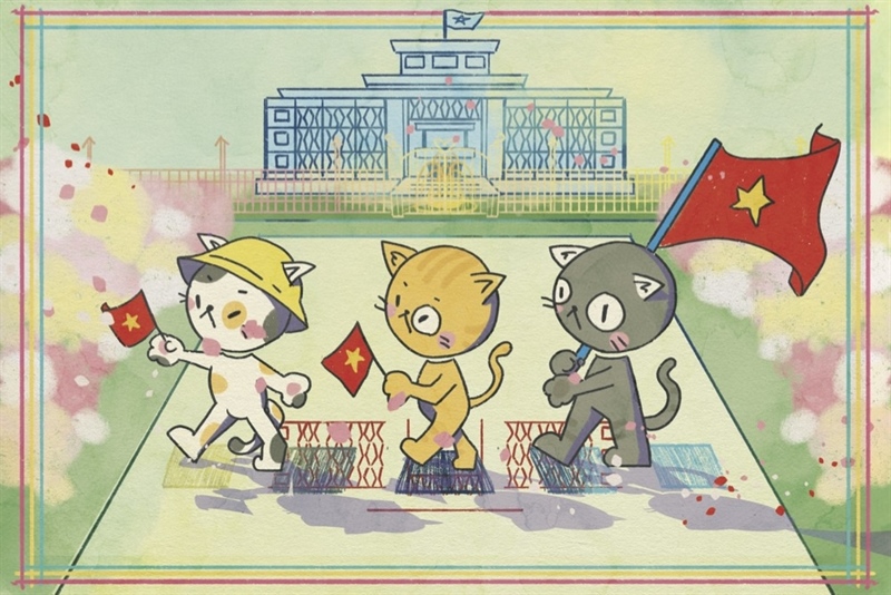 Postcard Cats in the Palace: No.04