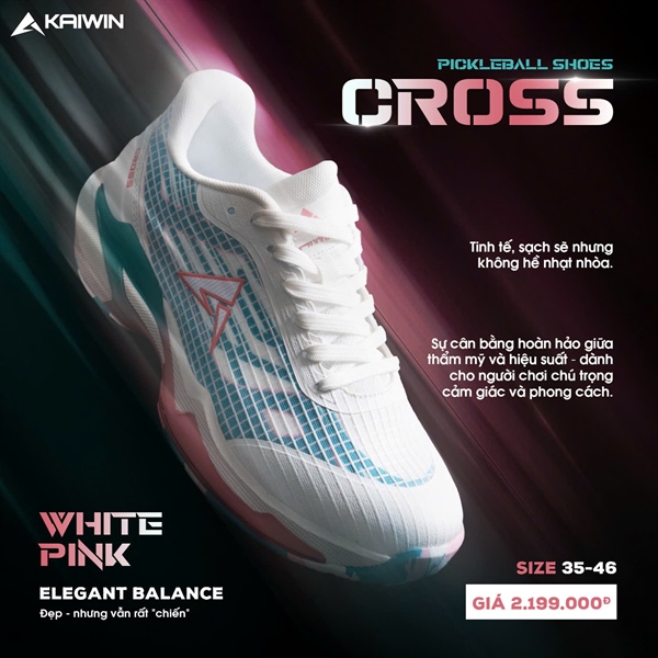 Giền Pickleball - Giày pickleball Kaiwin Cross