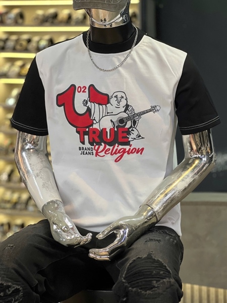 Thun CT - TRUE 07- Trắng tháp tay đen in trước