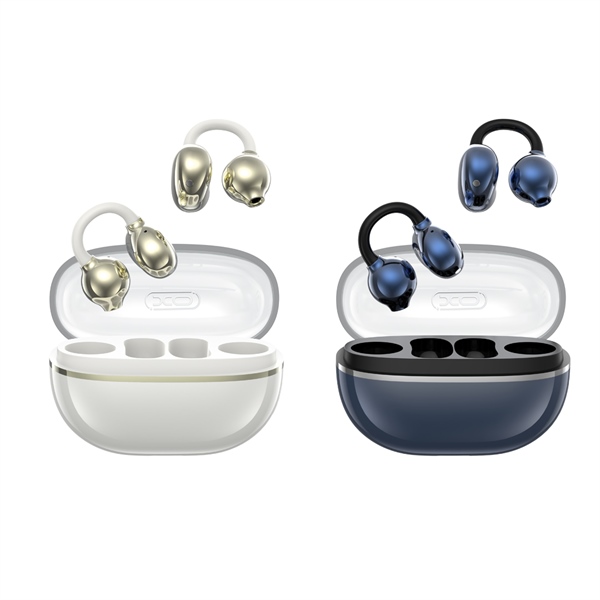 Airpod Trong Suốt XO G43 ANC Mạ Điện - Vàng