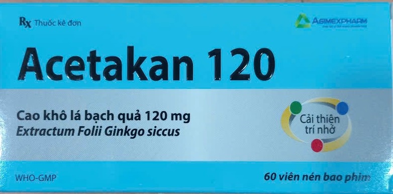 Acetakan 120 (Hộp 60 viên) - Agimexpharm