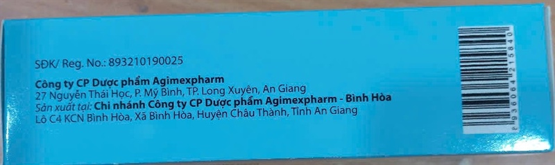 Acetakan 120 (Hộp 60 viên) - Agimexpharm 2