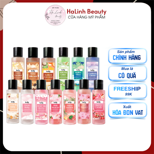 [HELLA] Xịt Thơm Body Mist Hella Beauty 250ml các mùi