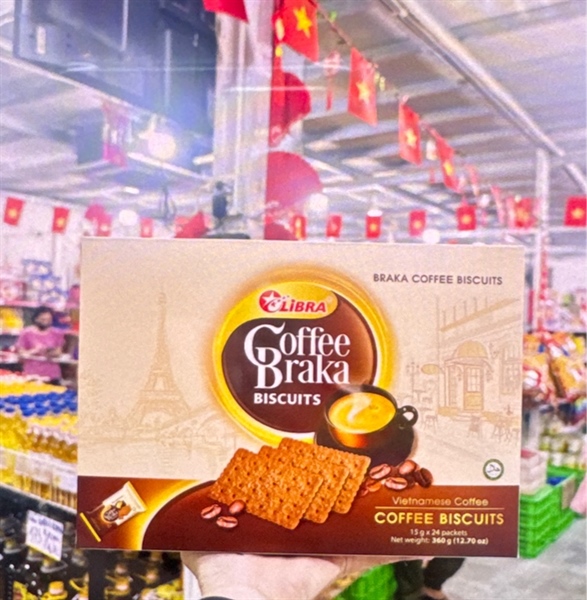Hộp bánh quy Olibra Coffee Braka Biscuits 360g