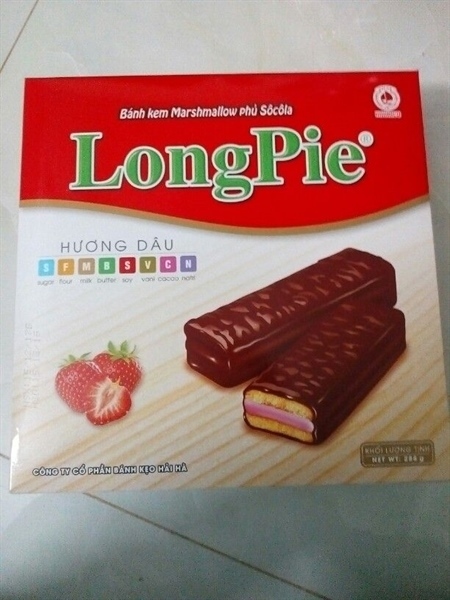 Bánh longpie dâu hộp 288g