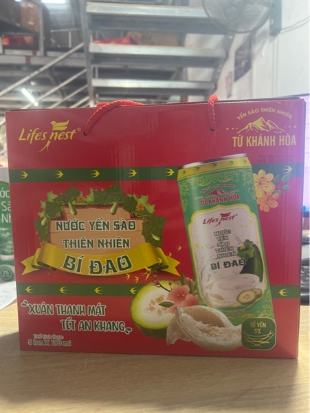 Nước bí đao 5LON *190ml hộp Tết đỏ /10h