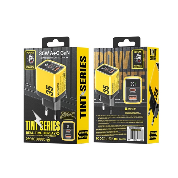 Củ Sạc WP-U25 WEKOME sạc nhanh 35W 2 cổng type c +usb