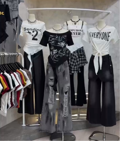 Áo croptop outlet tay ngắn