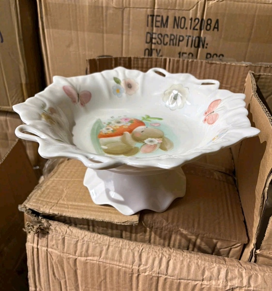 Mâm Chò Phip có Chân Đế 28.2x28.2x14.1cm G611(33k/60)