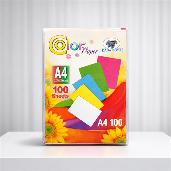Giấy màu a4 180gsm dana book – xấp 100 tờ in laser & in phun
