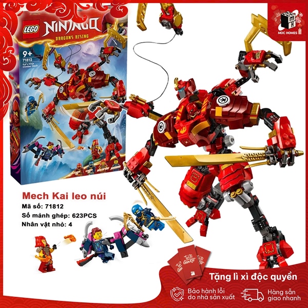 Đồ chơi lắp ráp NINJA GO 71812 Đồ chơi lắp ráp Chiến giáp vượt địa hình của Kai